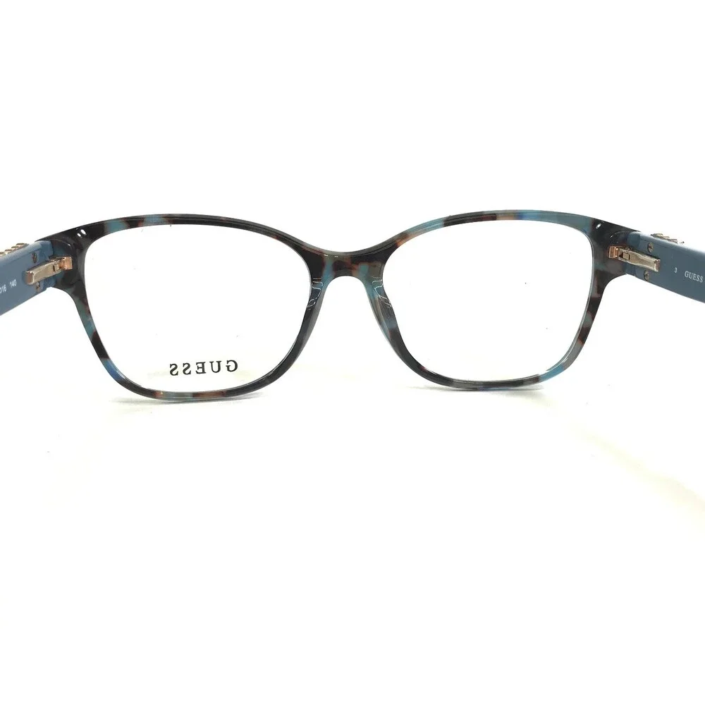 Guess Eyeglasses Frames GU2854-S 092 Blue Tortoise Square Full Rim 53-16-140